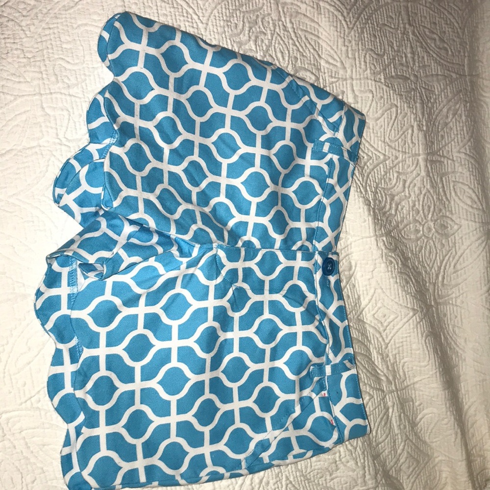 girls blue & white shorts, never been worn!!!